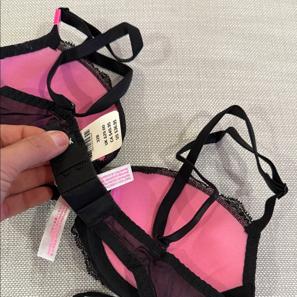 PINK Victoria's Secret Black and Tan Bra Collection - Picture 3 of 5